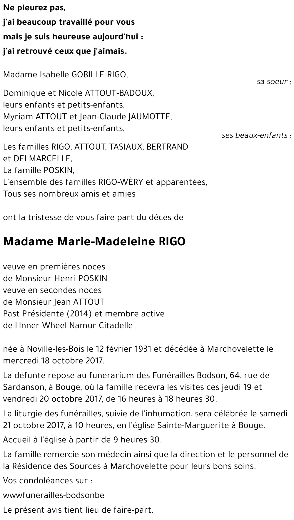 Marie-Madeleine RIGO