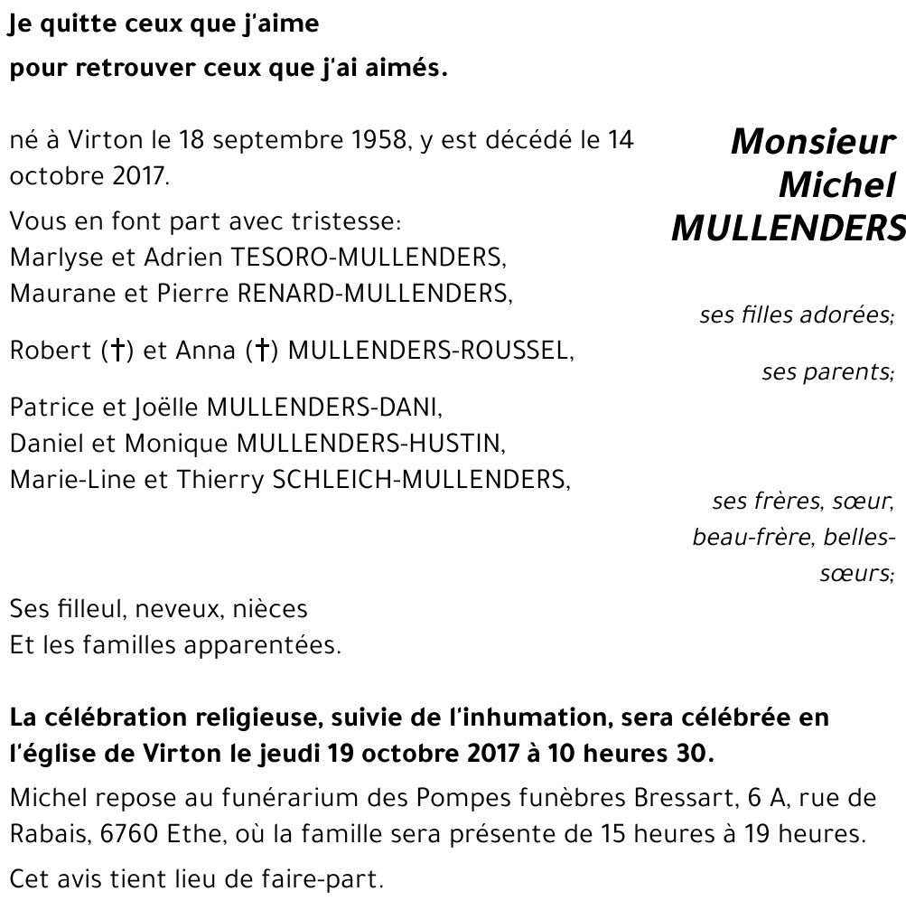 Michel MULLENDERS 