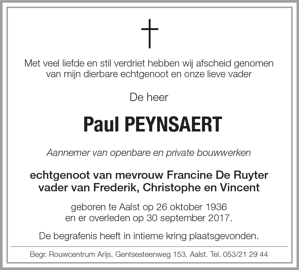 Paul PEYNSAERT