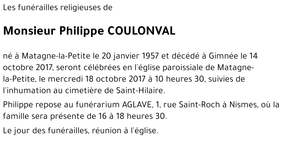 Philippe COULONVAL