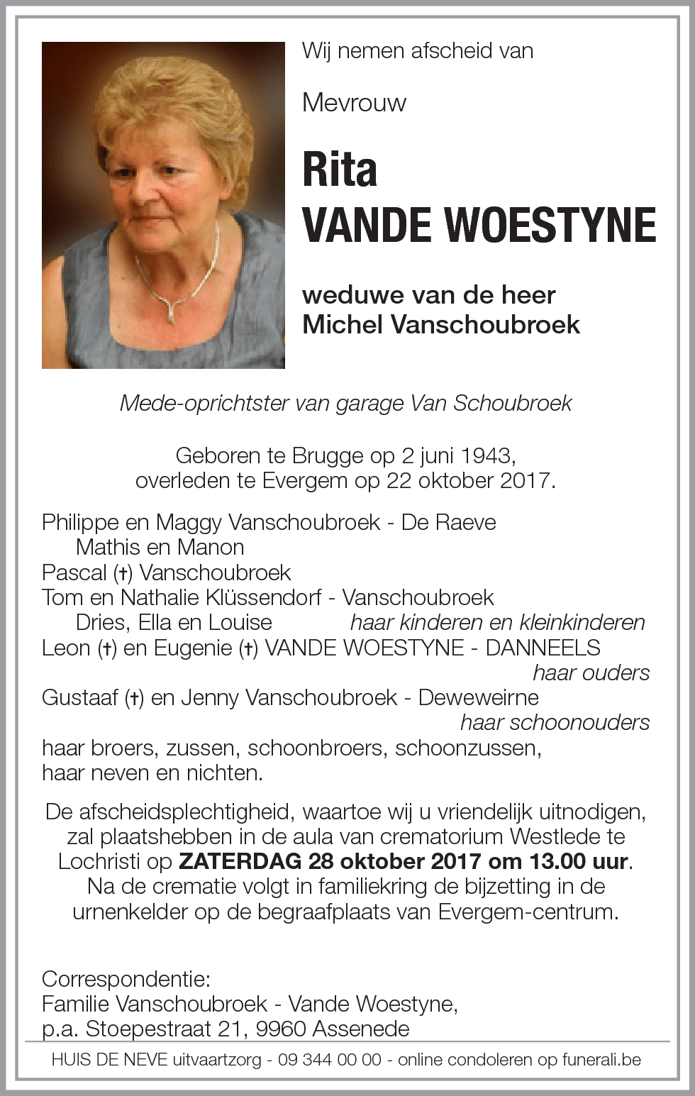 Rita Vande Woestyne
