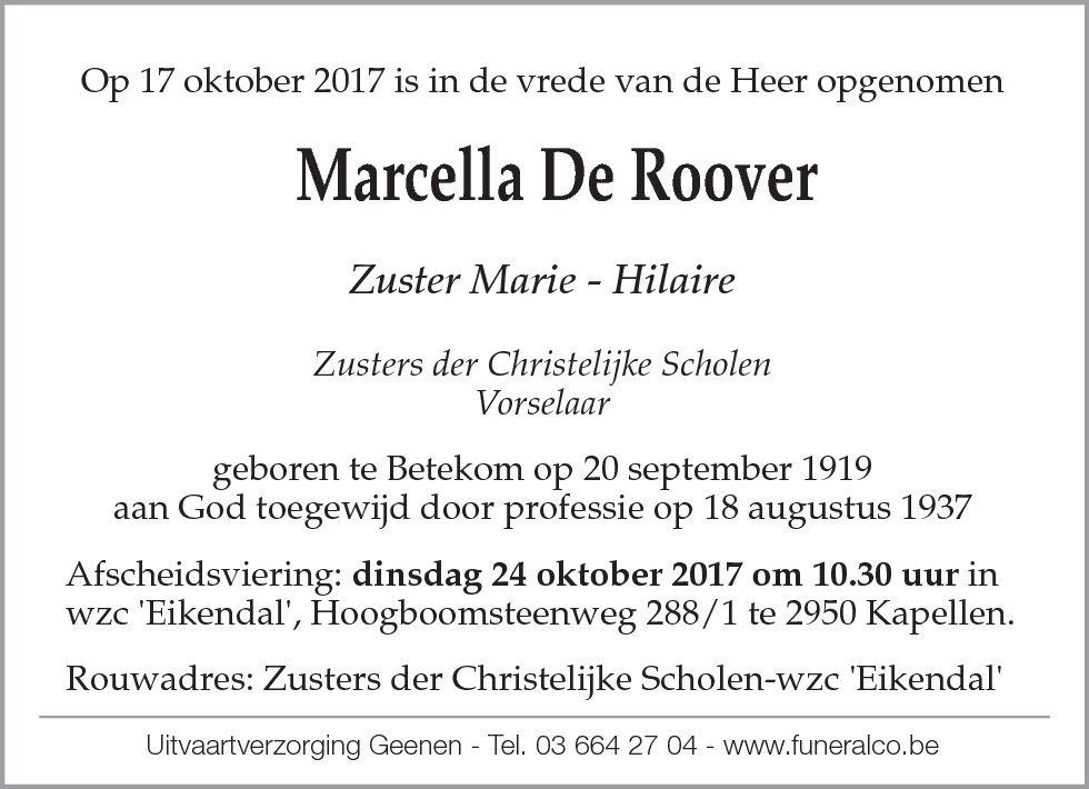 Rosalia Marcella De Roover