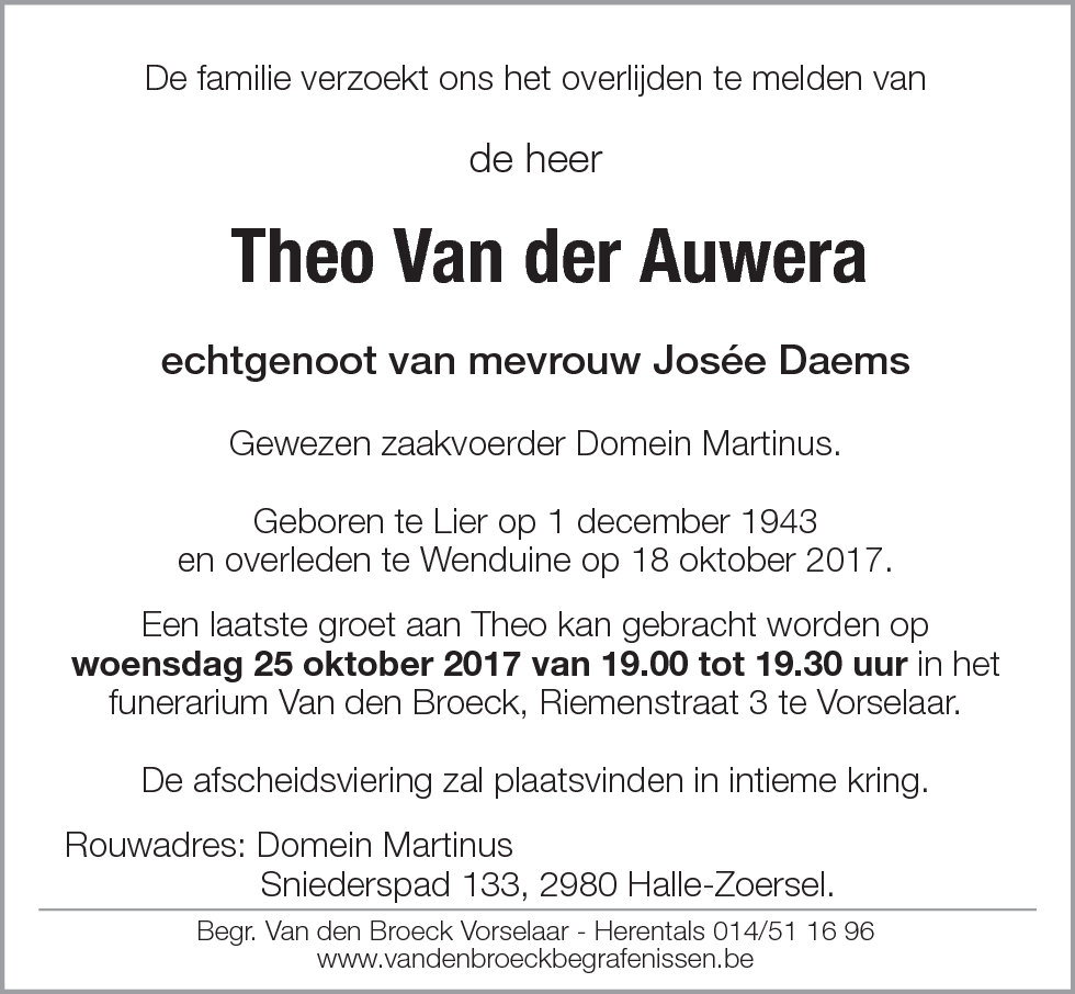 Theo Van der Auwera