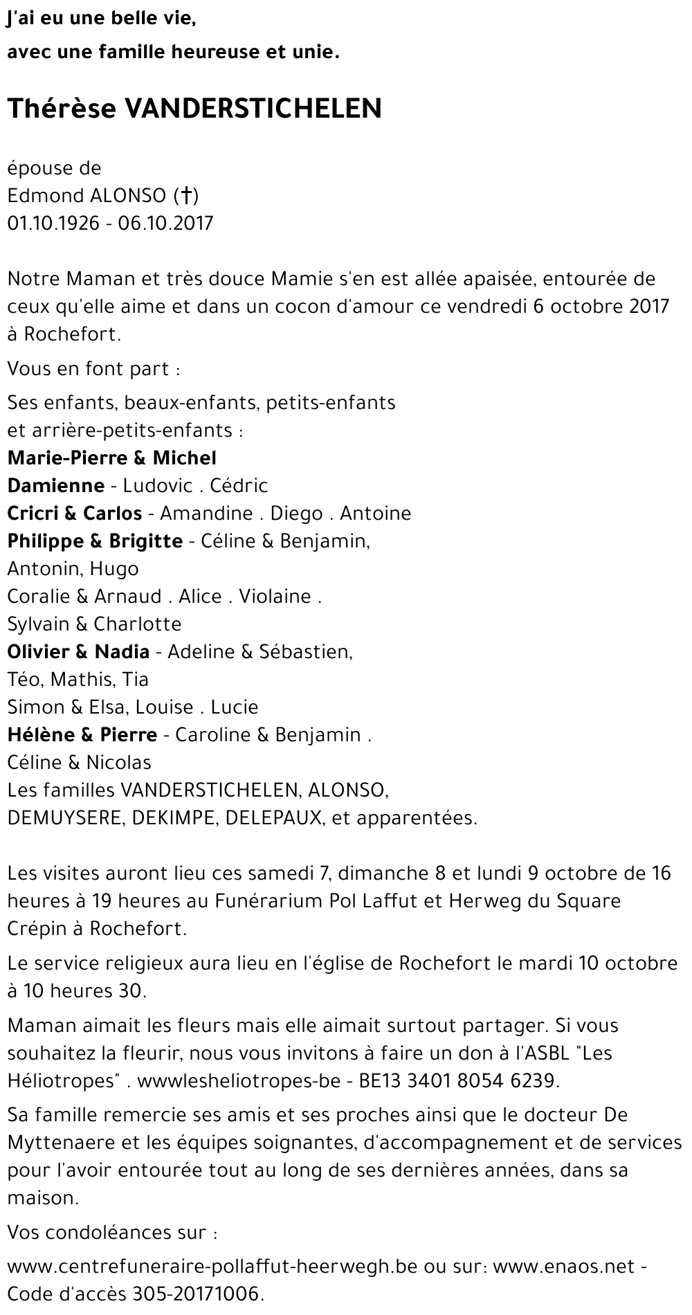 Thérèse VANDERSTICHELEN