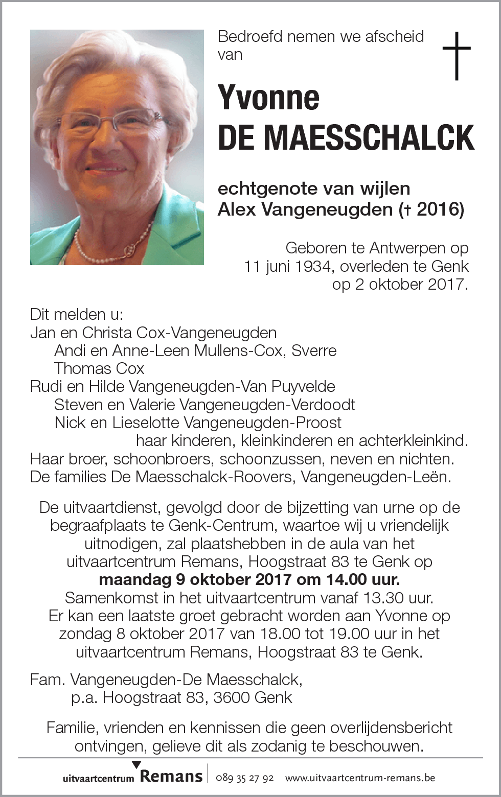 Yvonne De Maesschalck