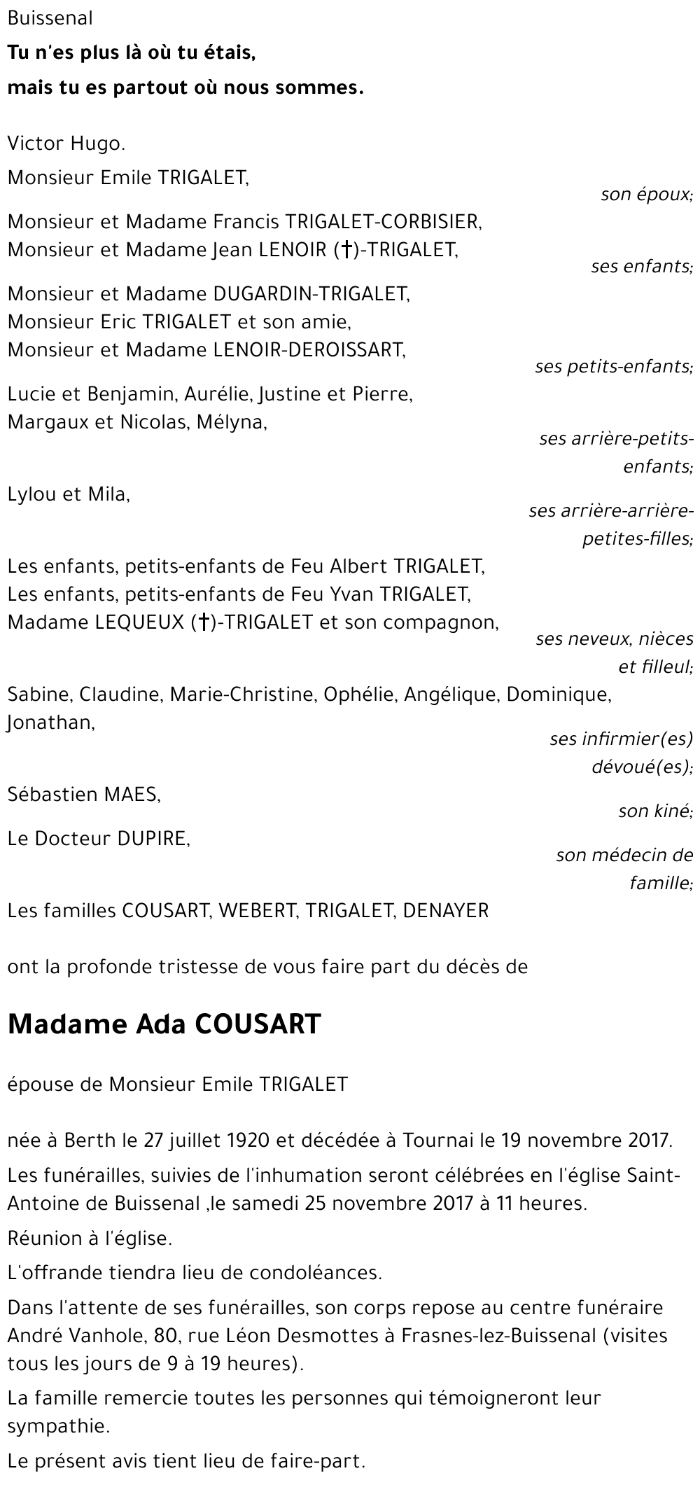 Ada COUSART