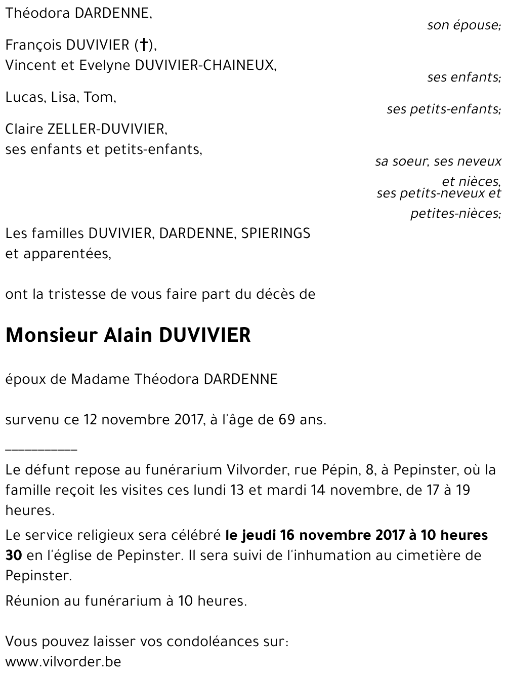 Alain DUVIVIER