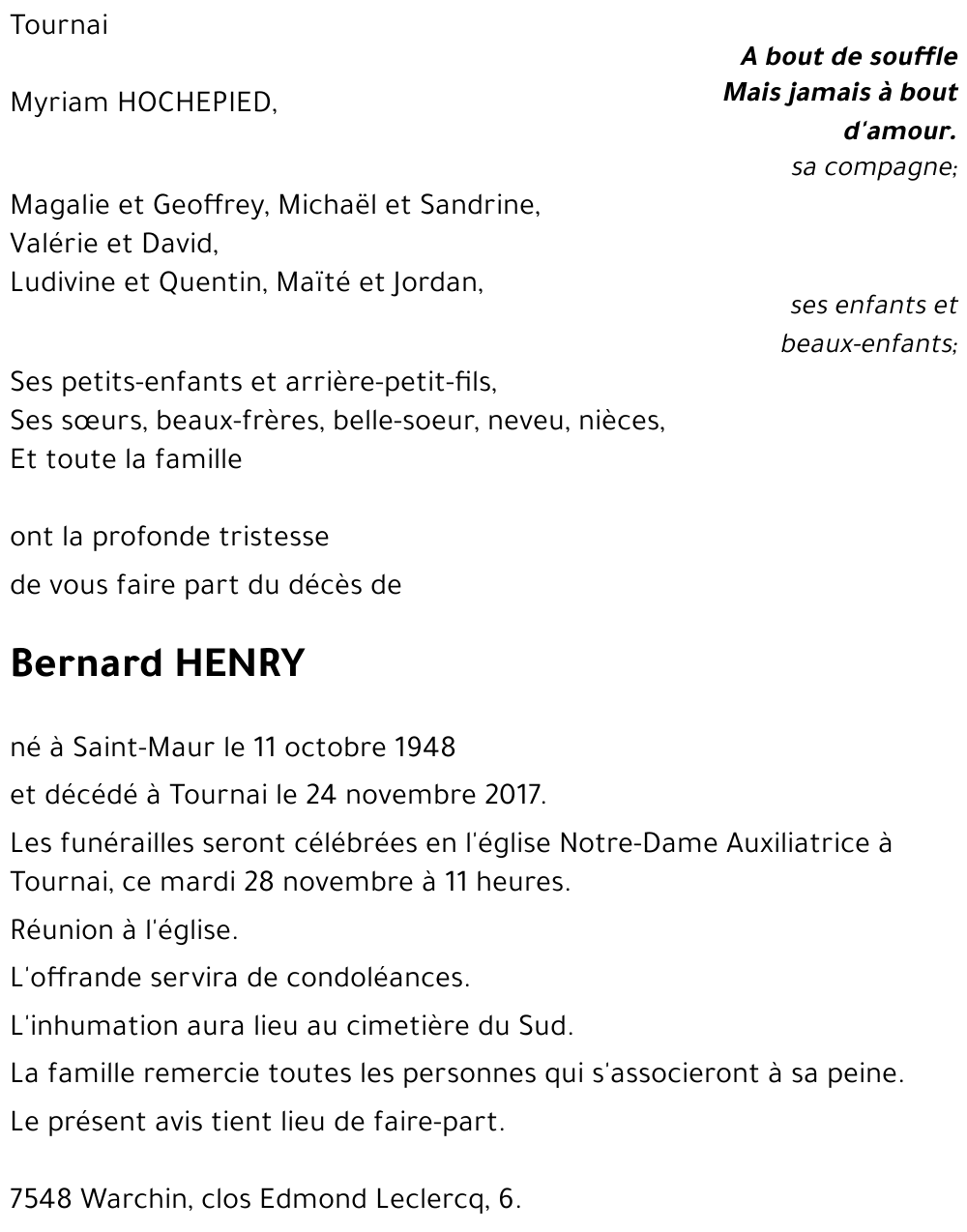 Bernard HENRY
