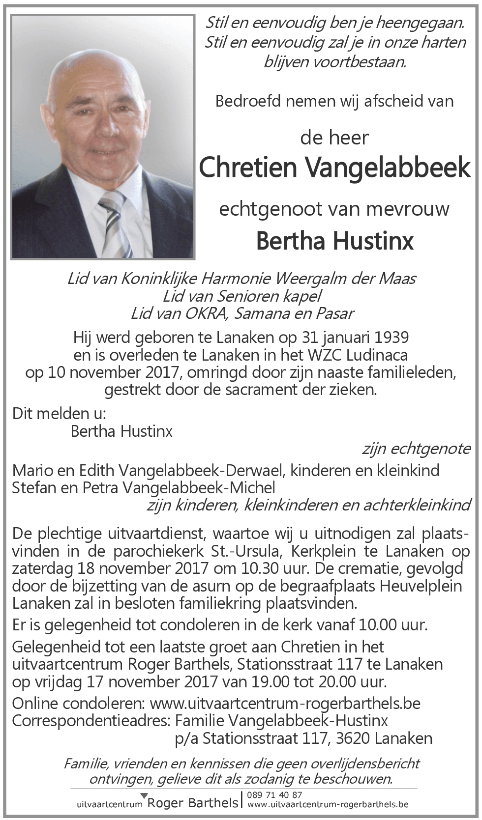 Chretien Vangelabbeek