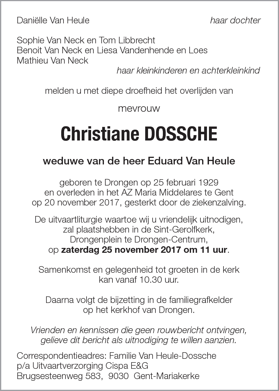 Christiane Dossche