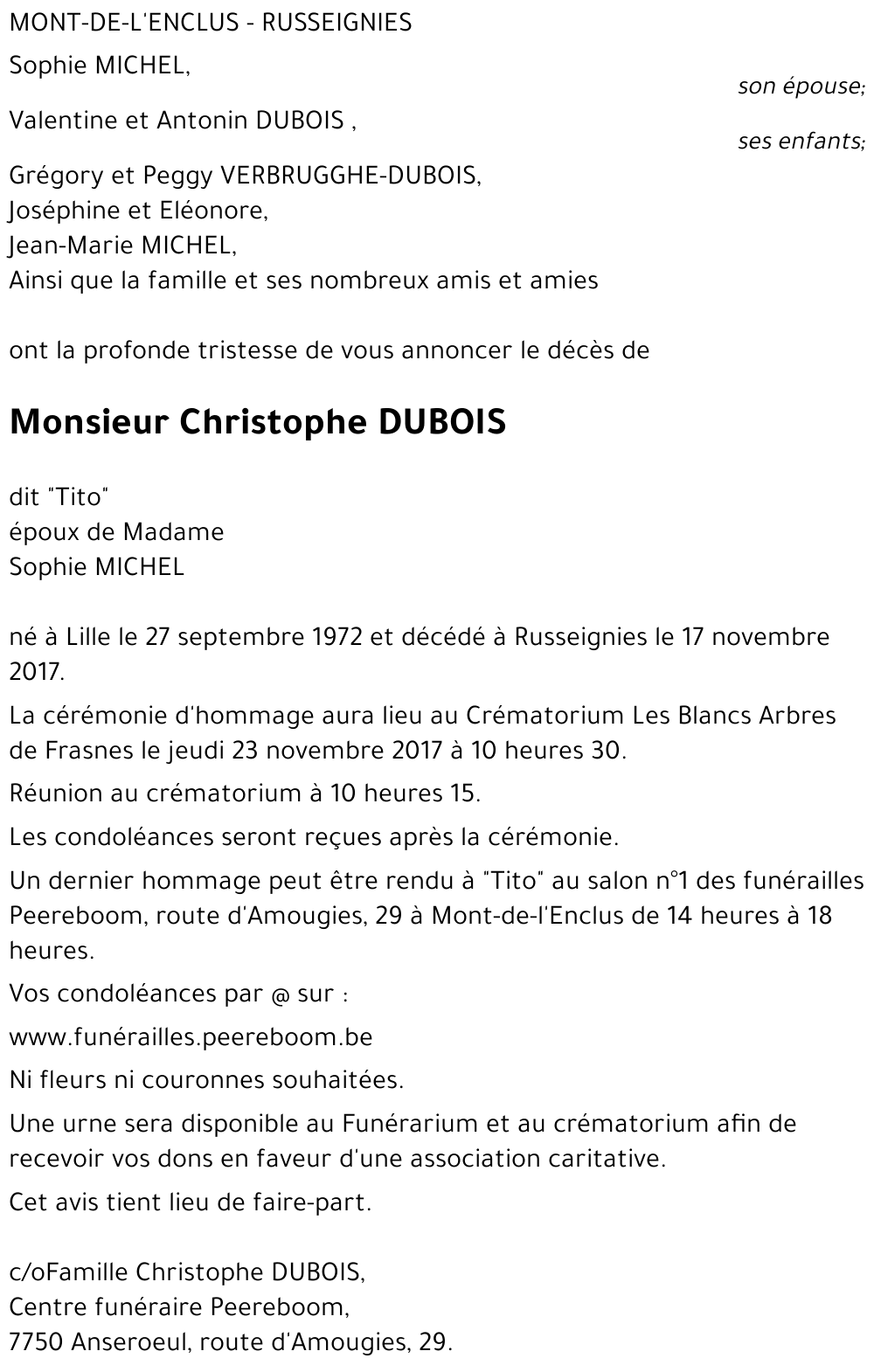 Christophe DUBOIS