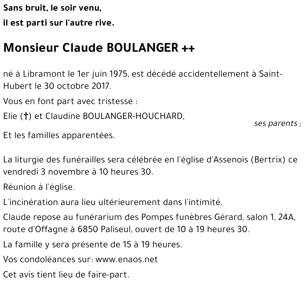 Claude BOULANGER