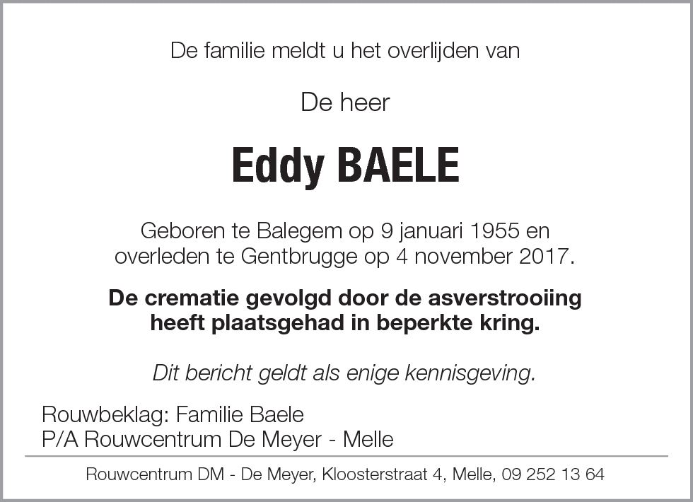 Eddy BAELE