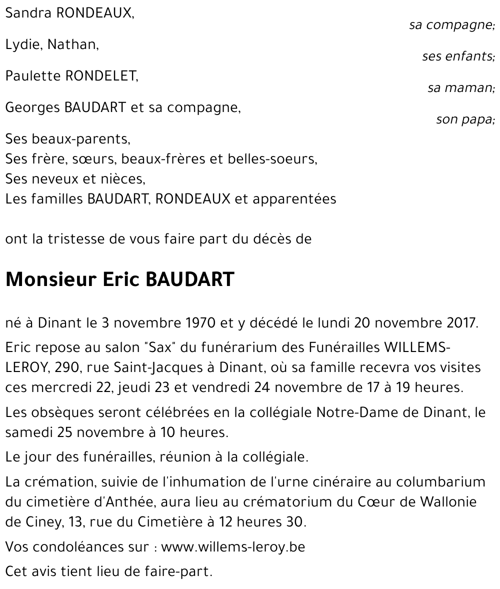 Eric BAUDART