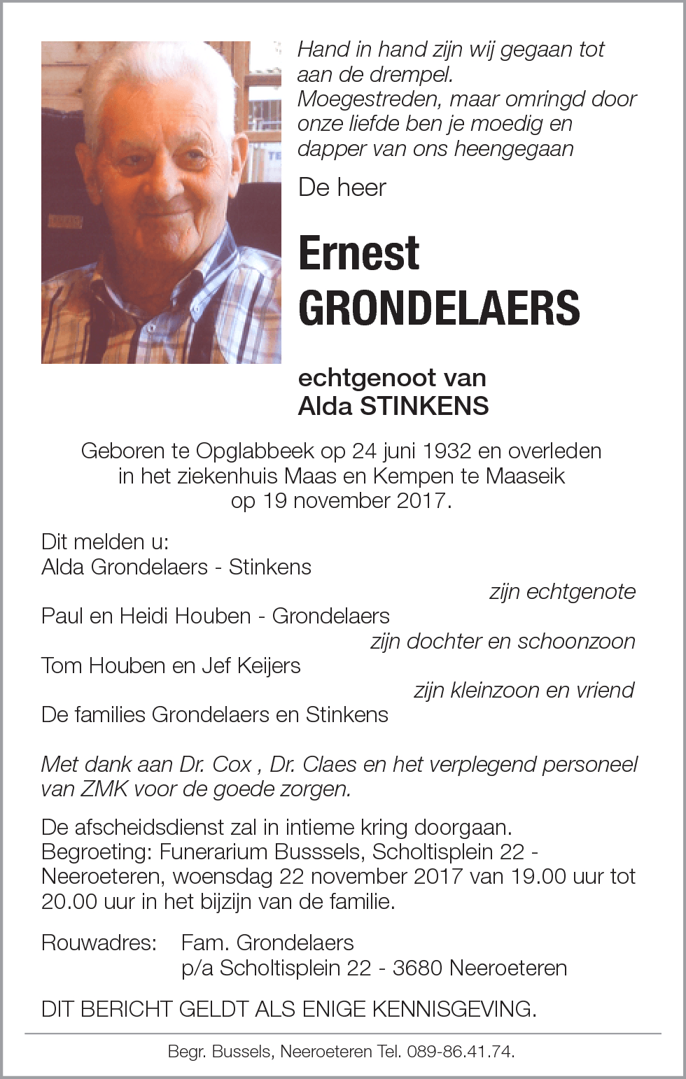 Ernest GRONDELAERS