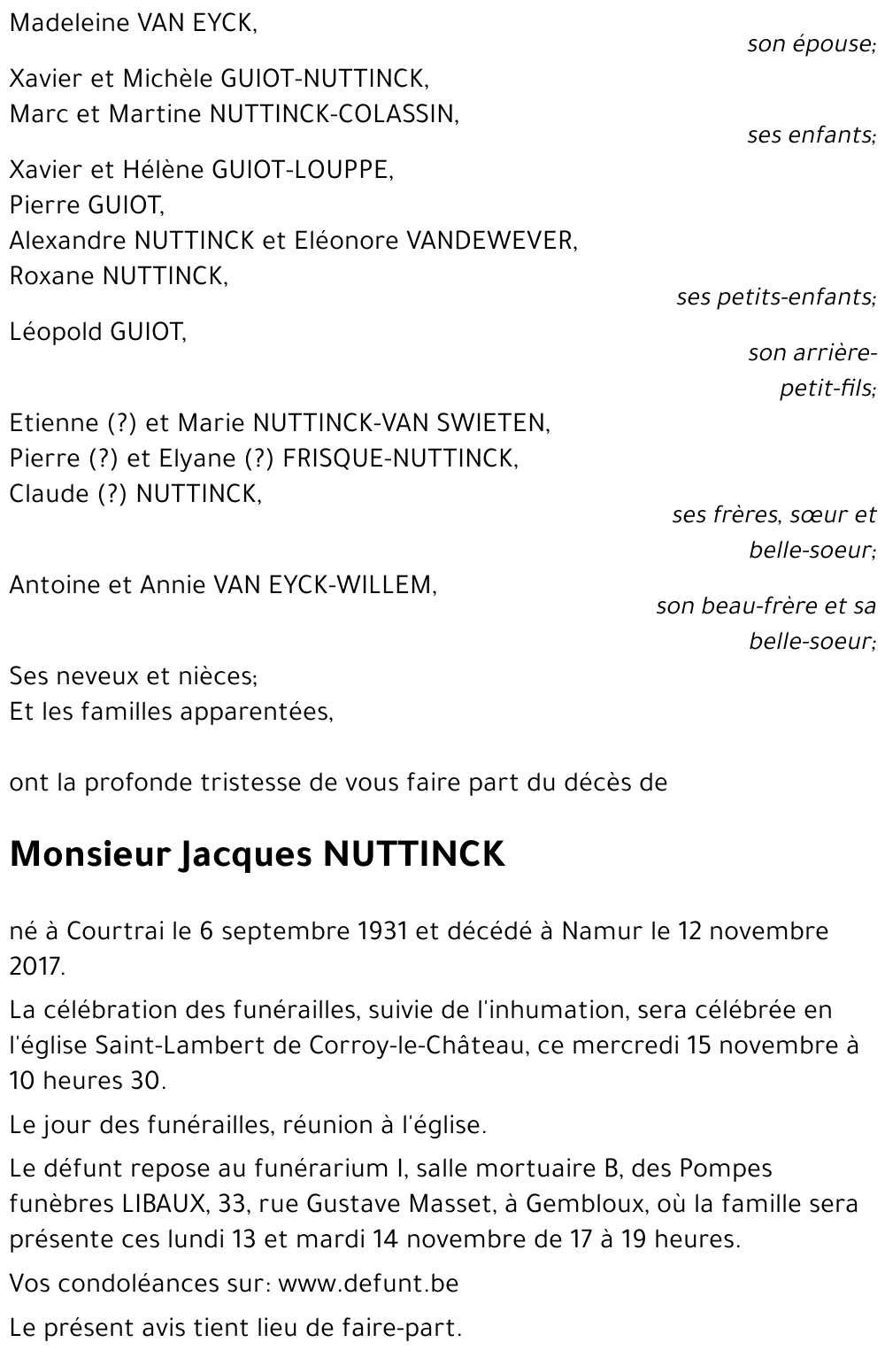 Jacques NUTTINCK