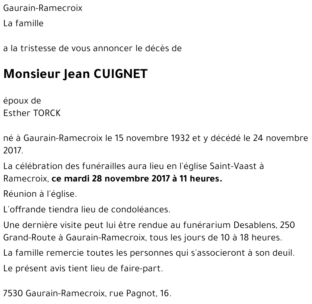 Jean CUIGNET