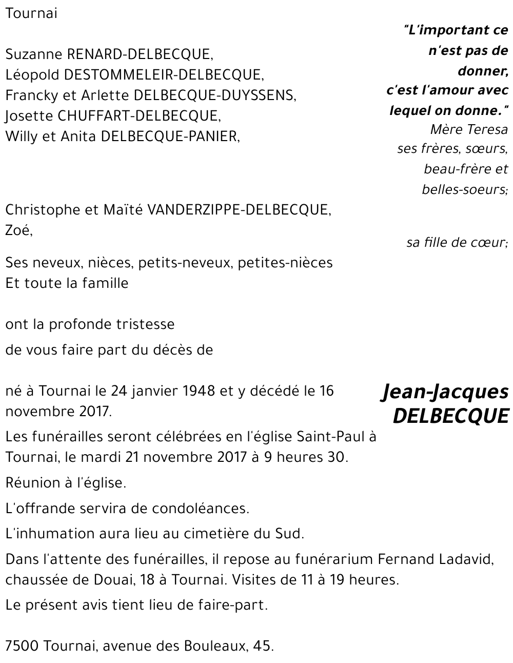 Jean-Jacques DELBECQUE