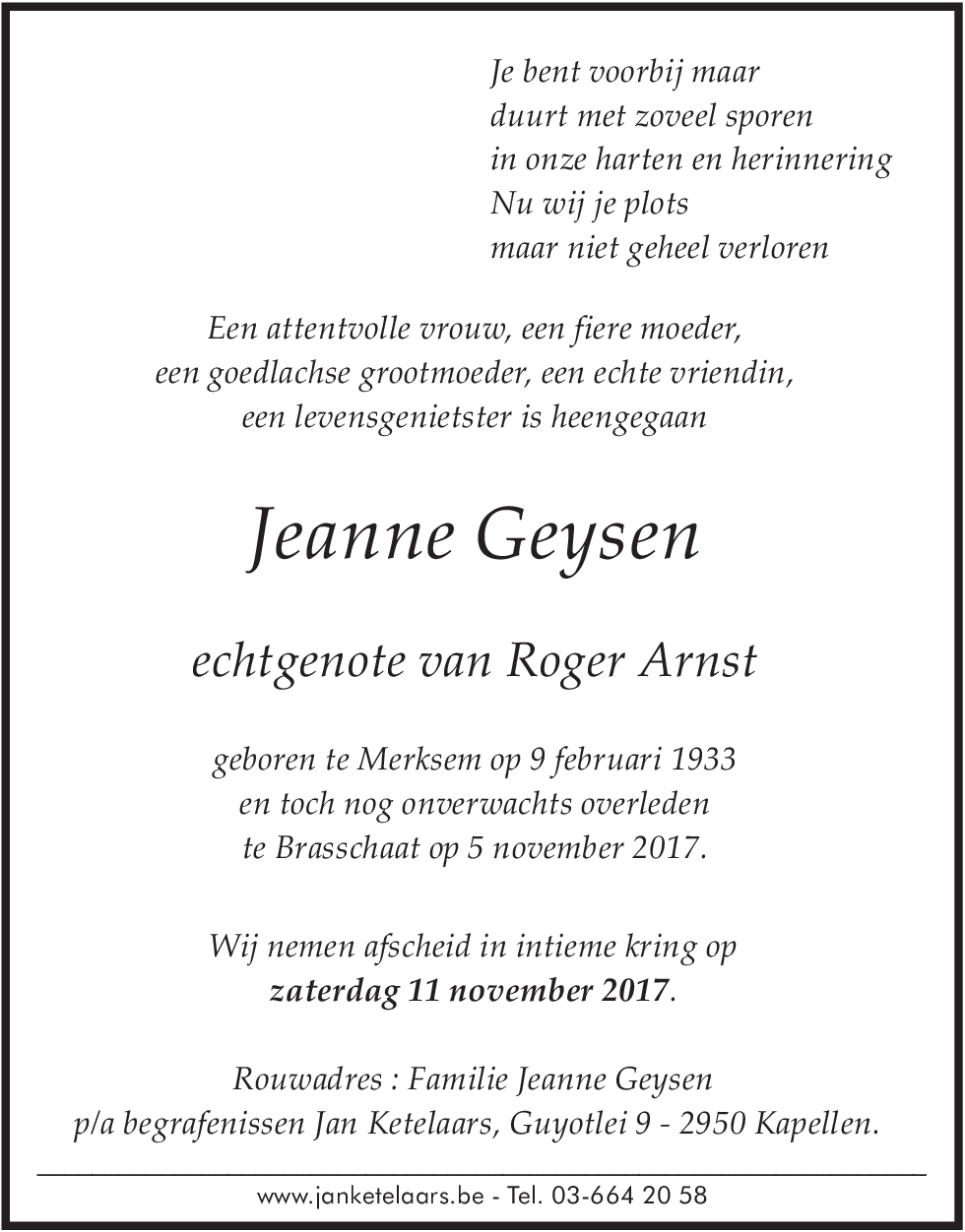 Jeanne Geysen