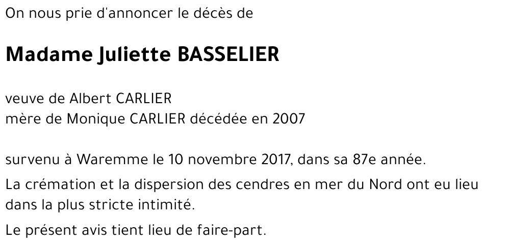 Juliette BASSELIER