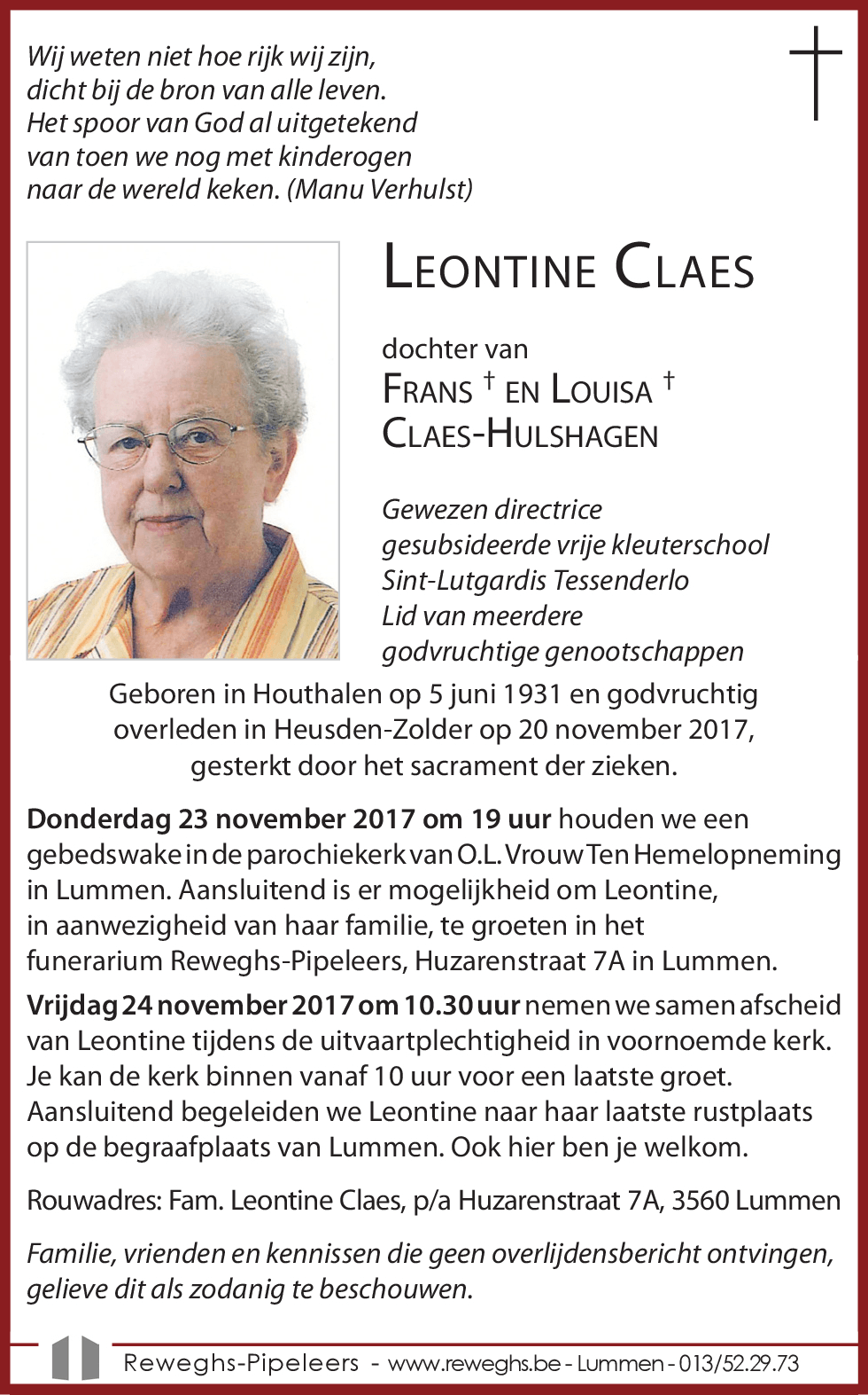 Leontine Claes