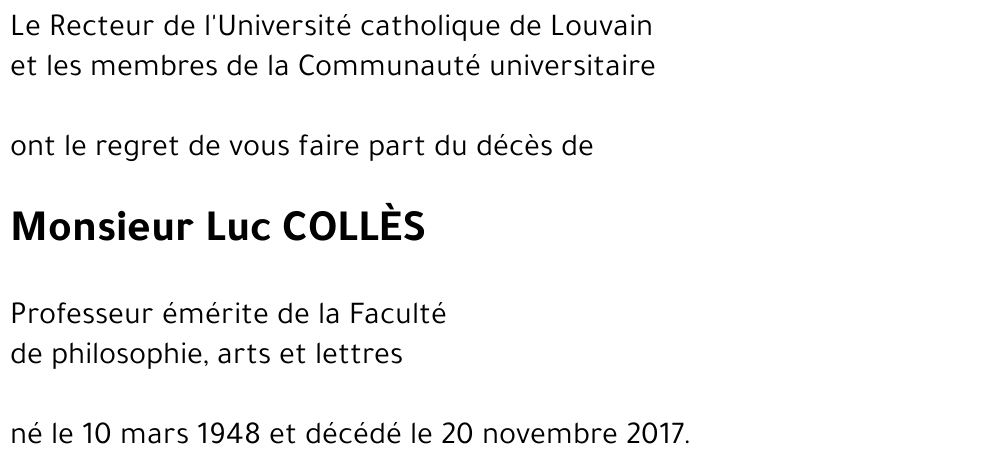 Luc COLLèS