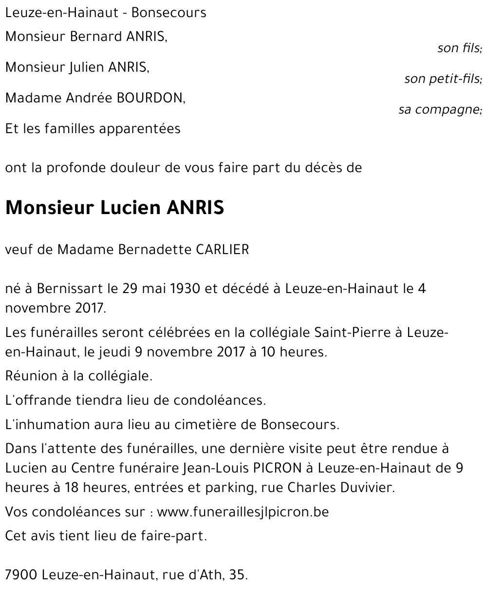 Lucien ANRIS