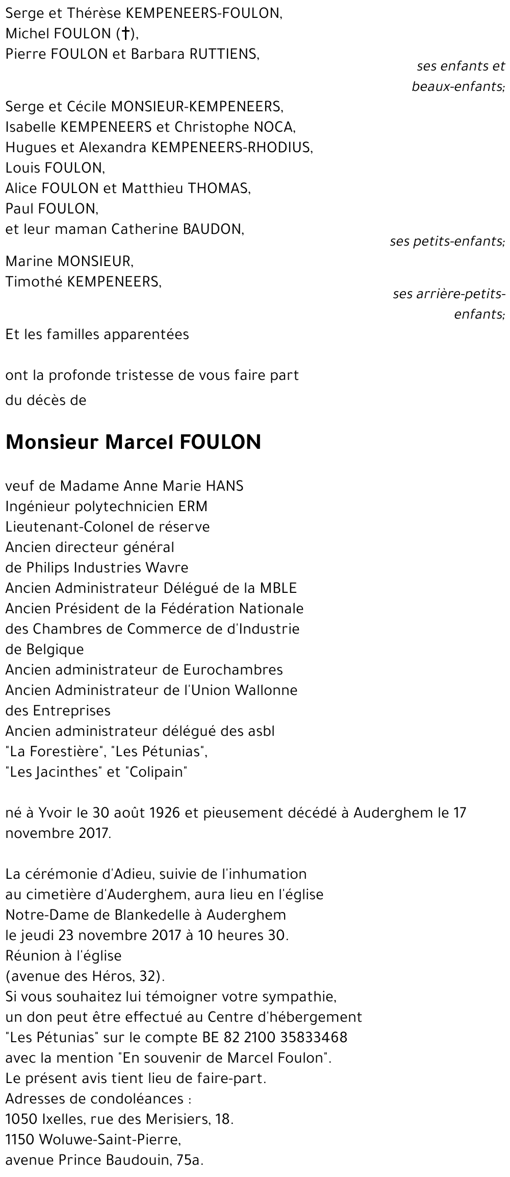 Marcel FOULON