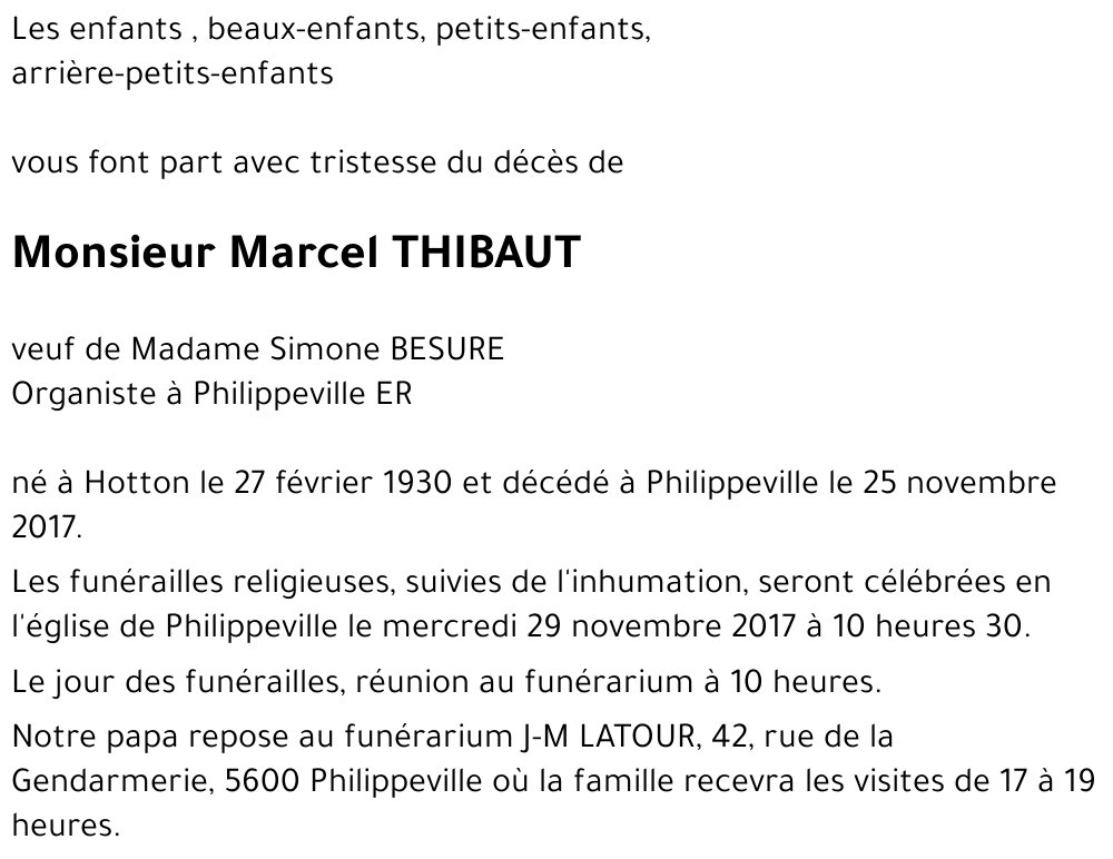Marcel THIBAUT