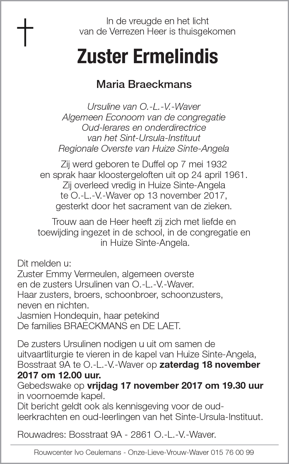 Maria - Ermelindis Braeckmans