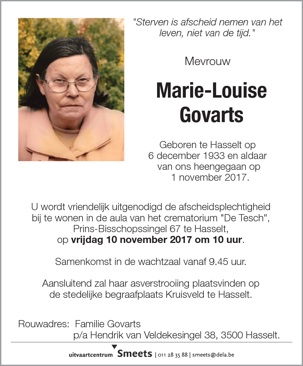 Marie Louise Govarts