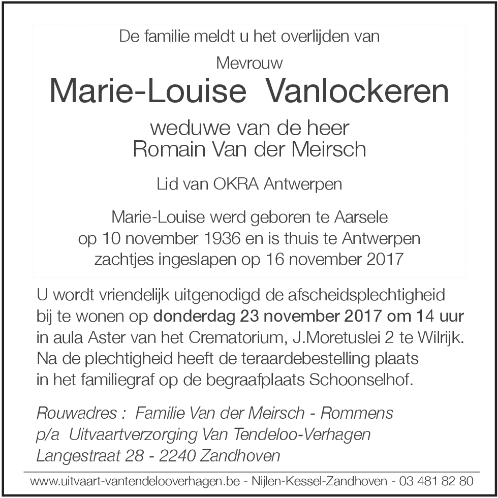 Marie Louise Vanlockeren