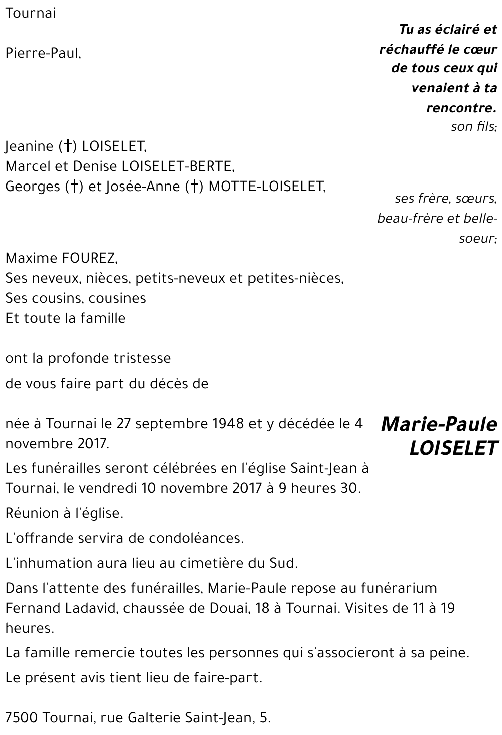 Marie-Paule LOISELET