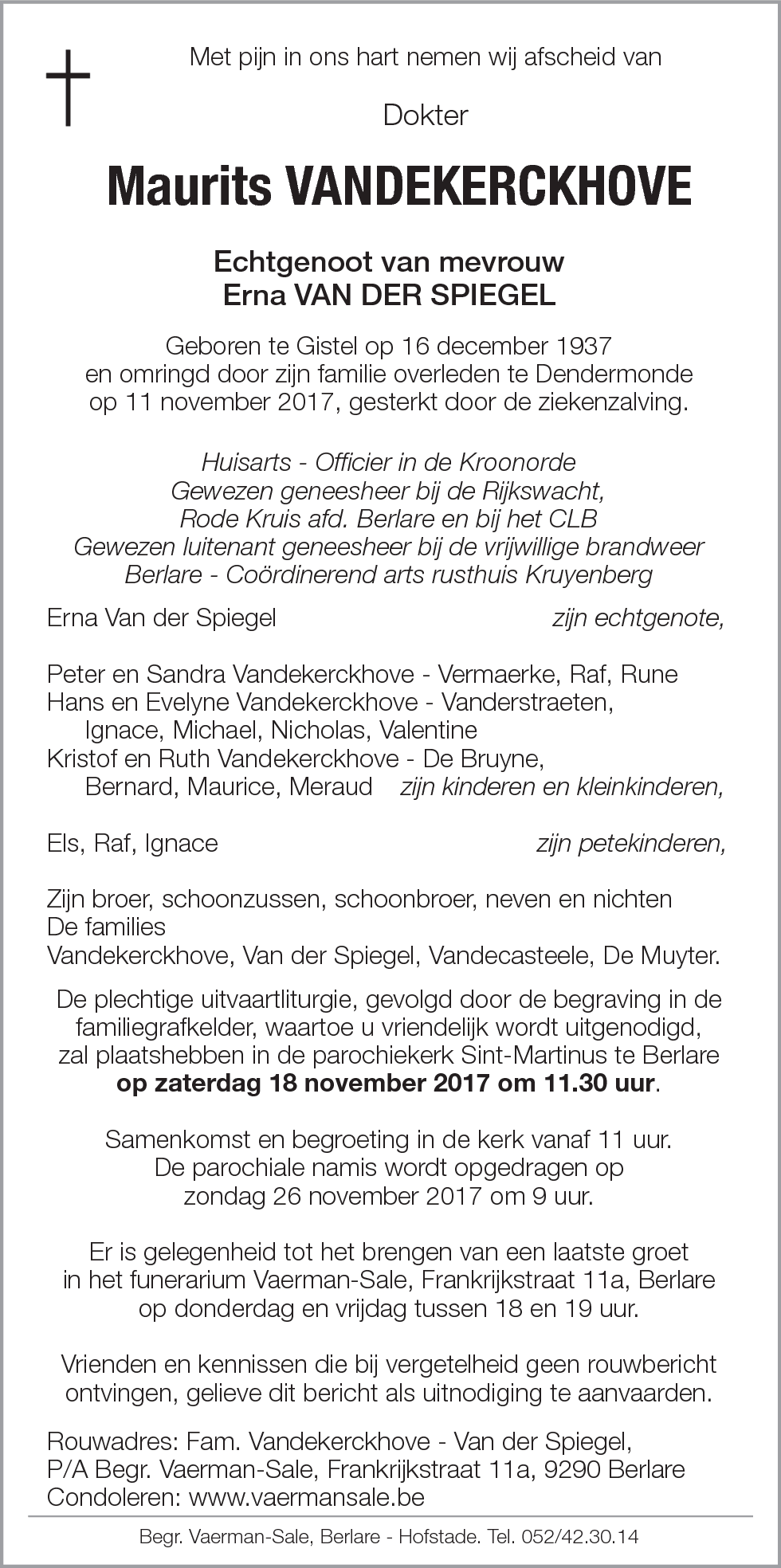 Maurits Vandekerckhove