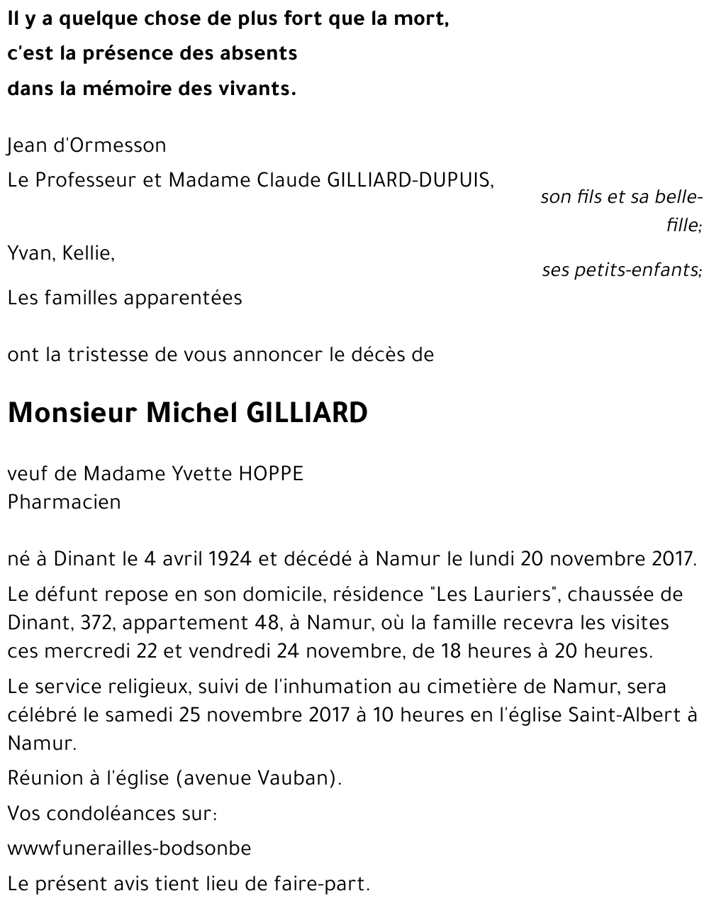 Michel GILLIARD