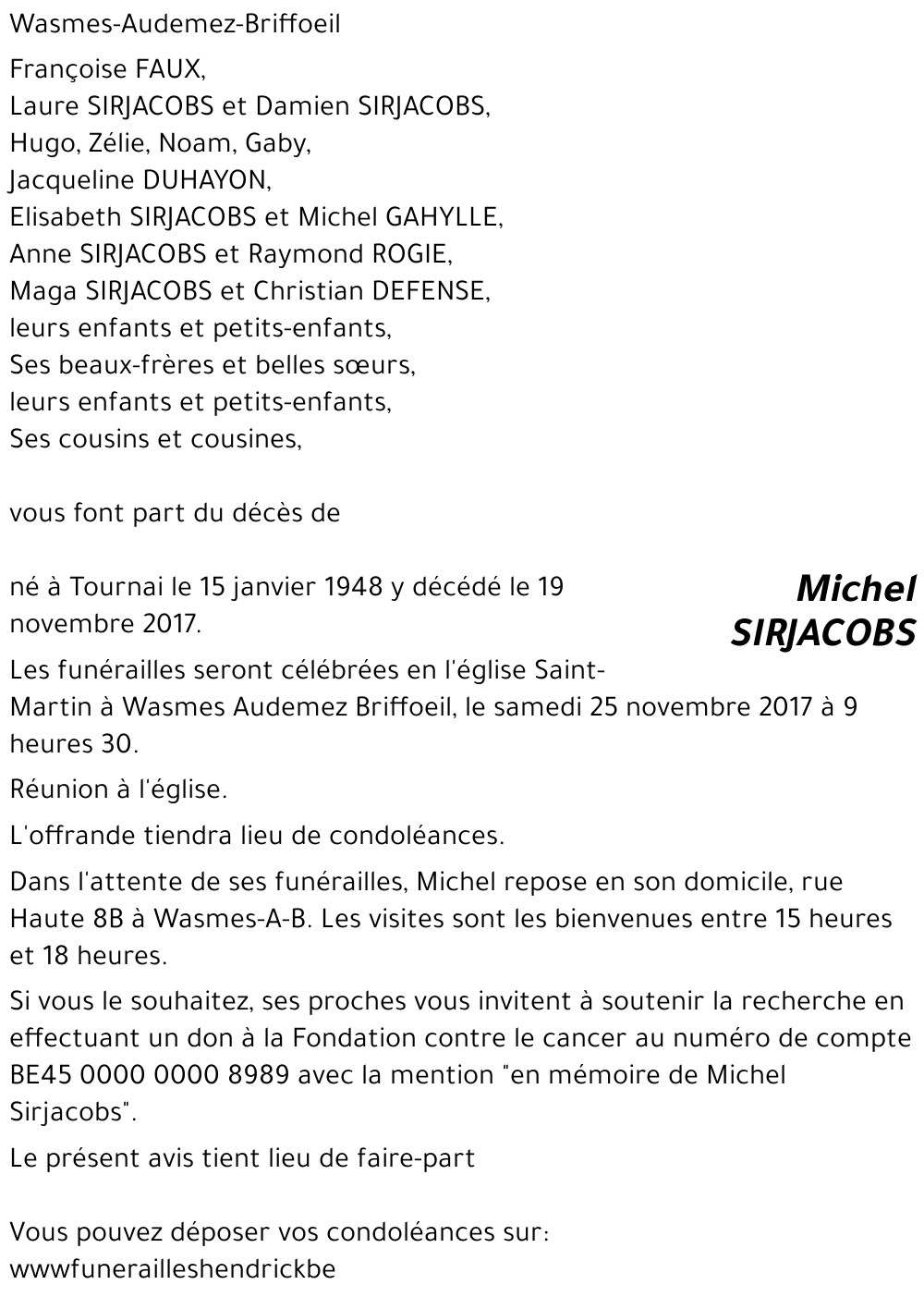 Michel SIRJACOBS