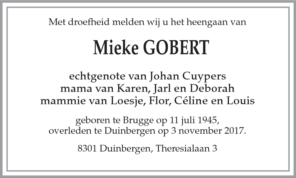 Mieke Gobert