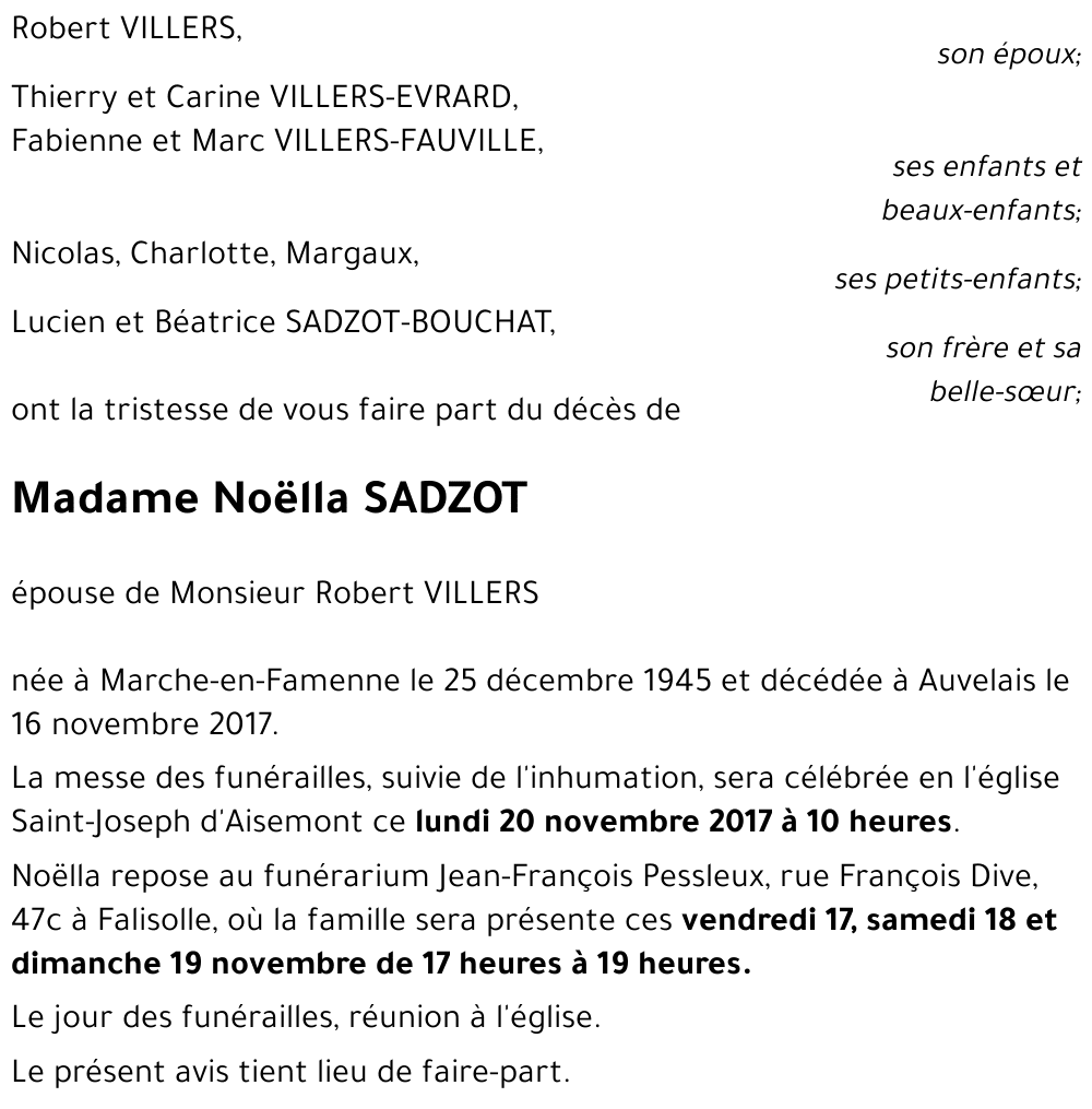 Noëlla SADZOT