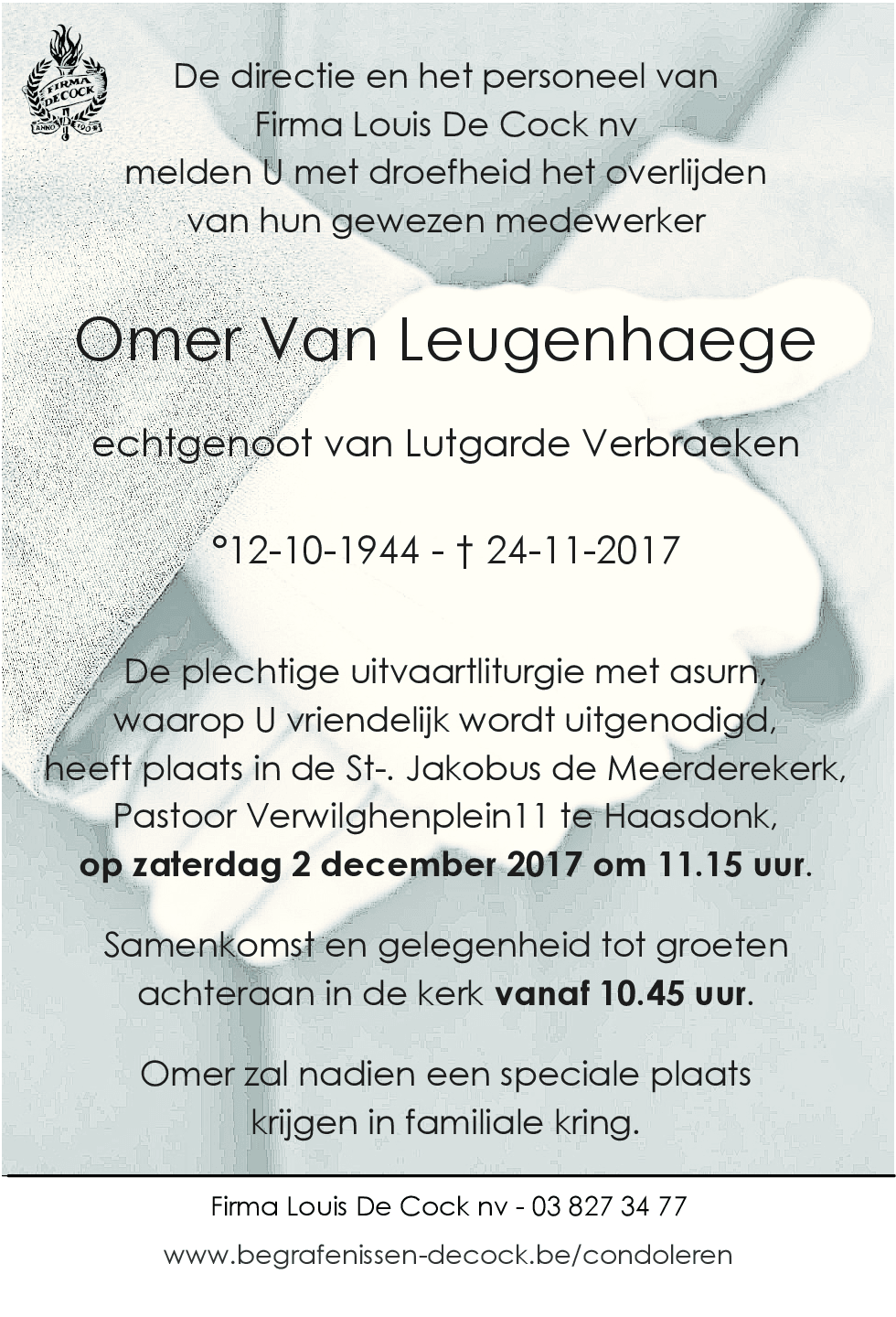 Omer Van Leugenhaege