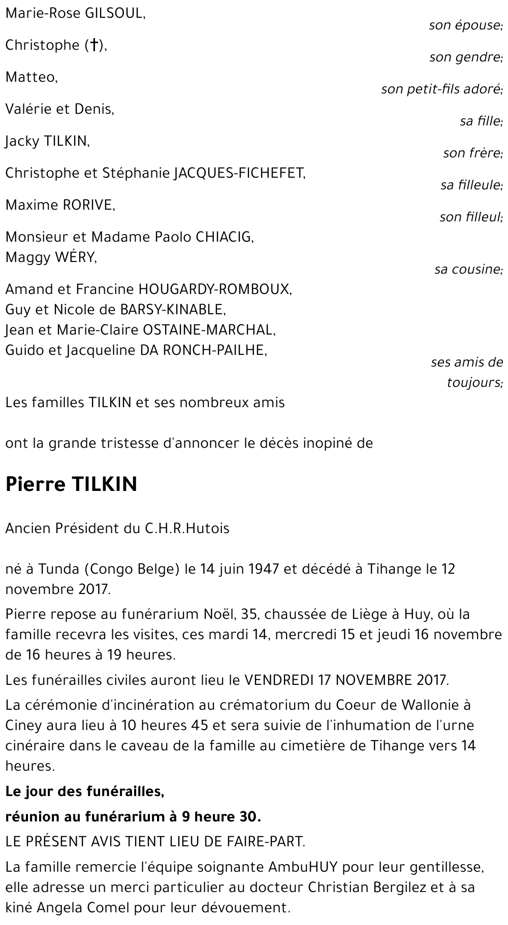 Pierre TILKIN