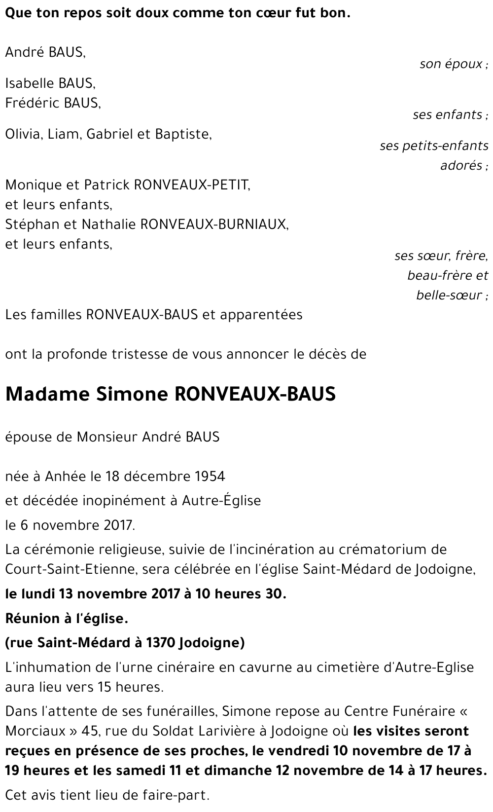 Simone RONVEAUX - BAUS