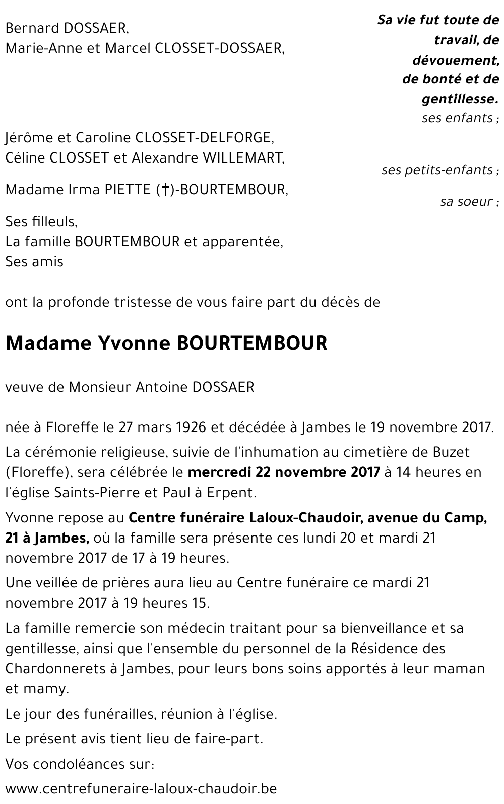 Yvonne BOURTEMBOUR