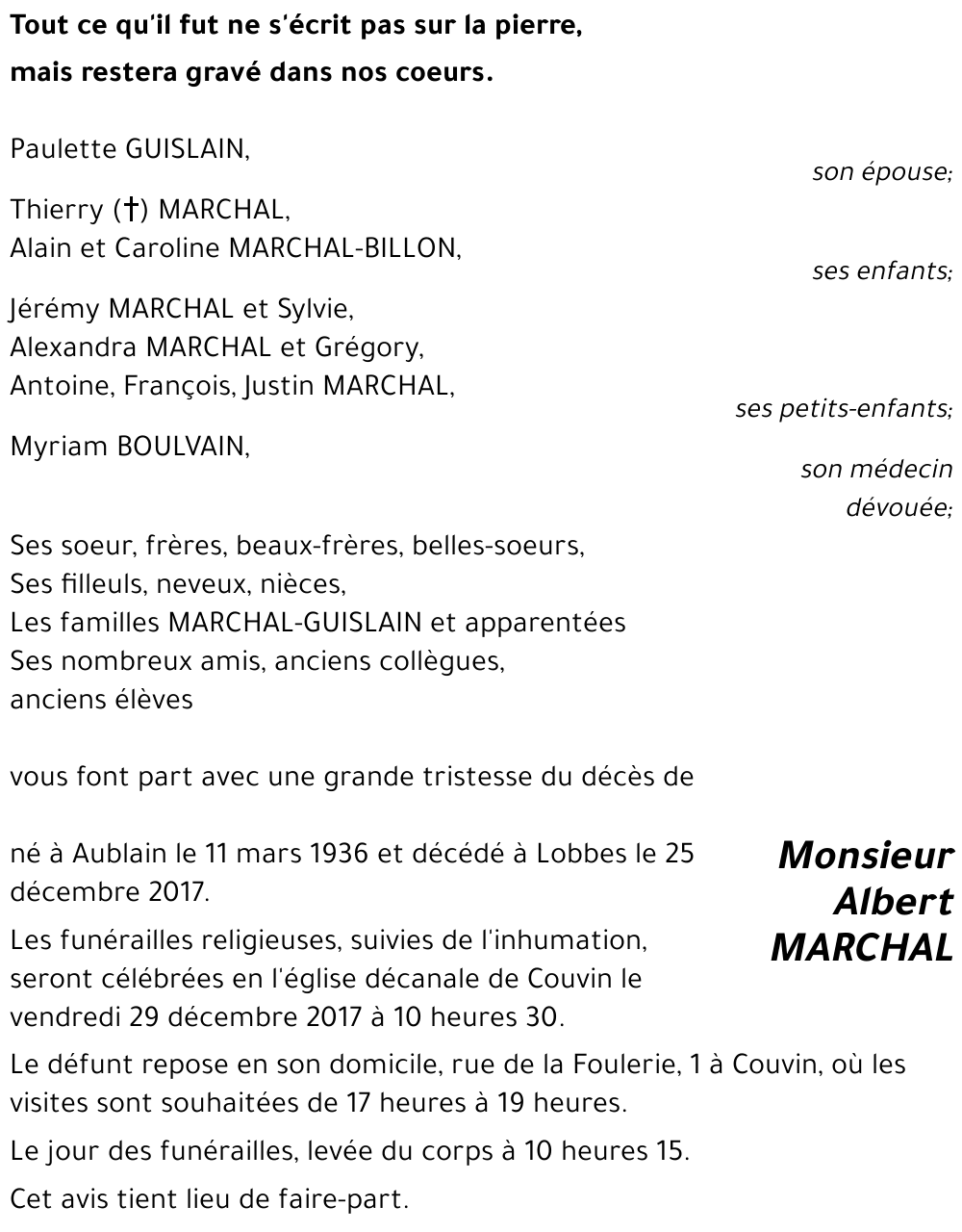 Albert MARCHAL