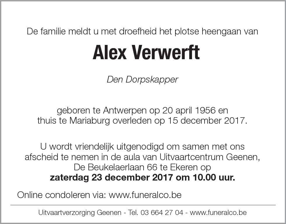 Alex Verwerft