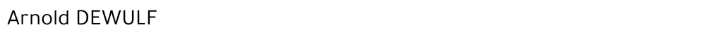 Arnold DEWULF
