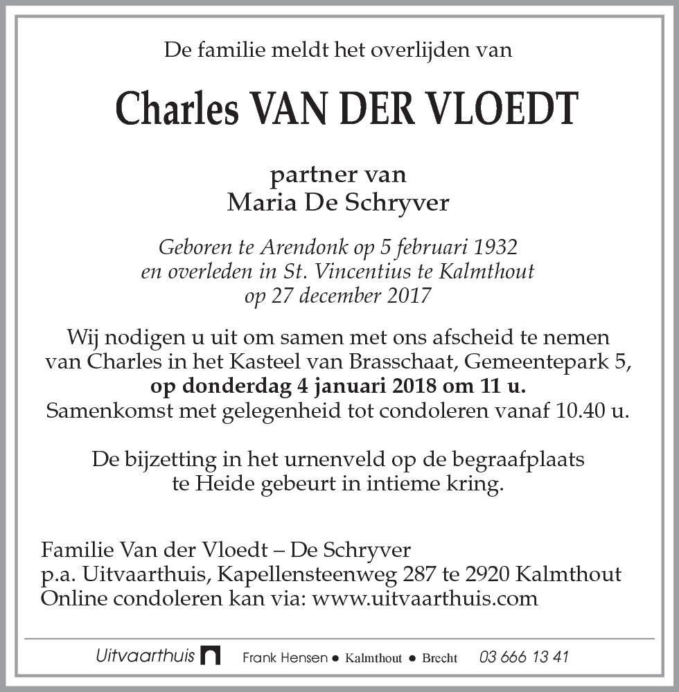 Charles Van der Vloedt