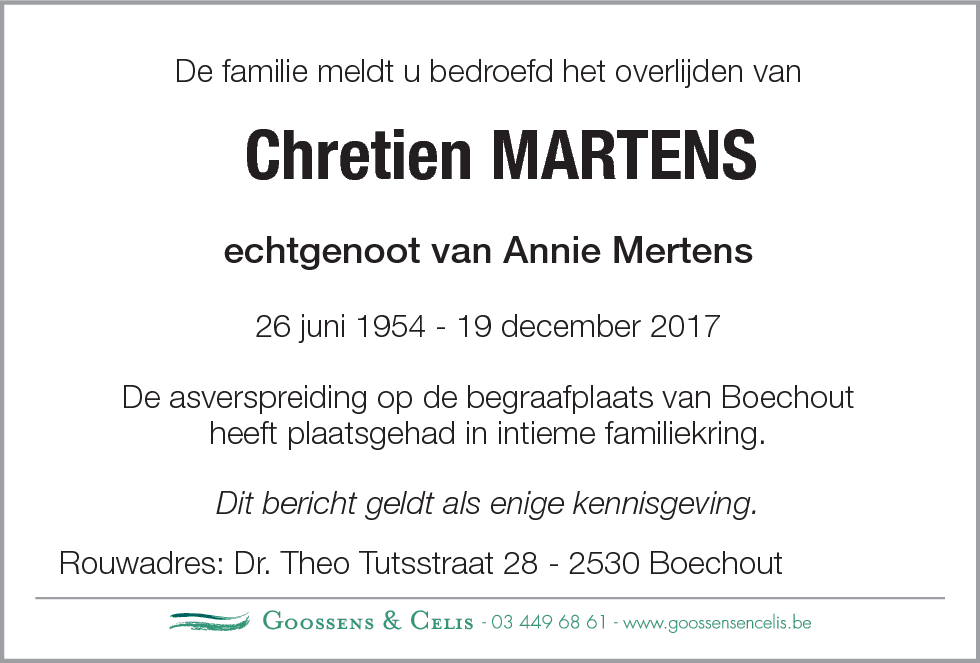 Chretien Martens