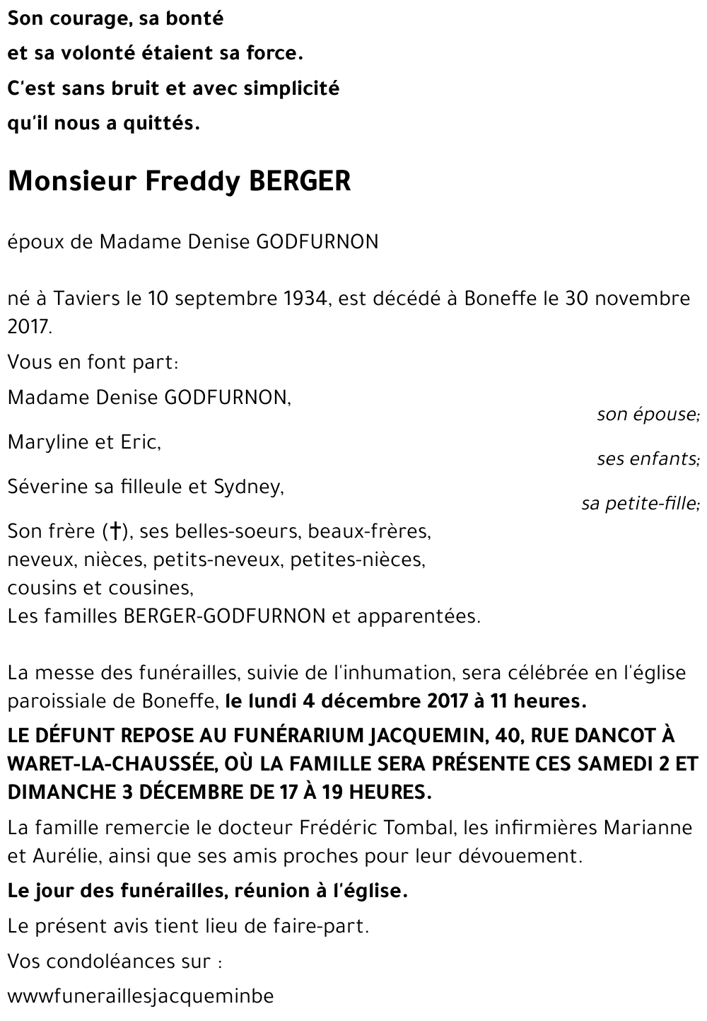 Freddy BERGER