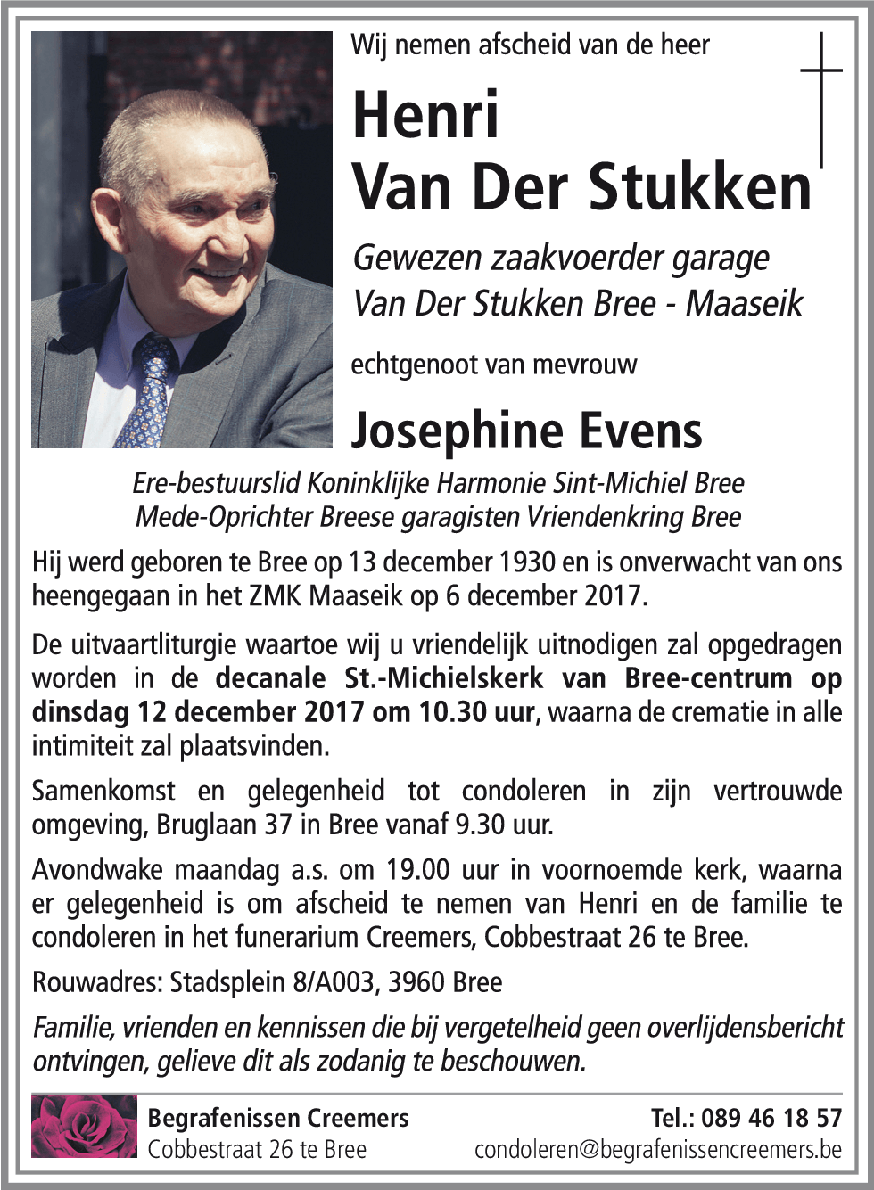 Henri Van Der Stukken