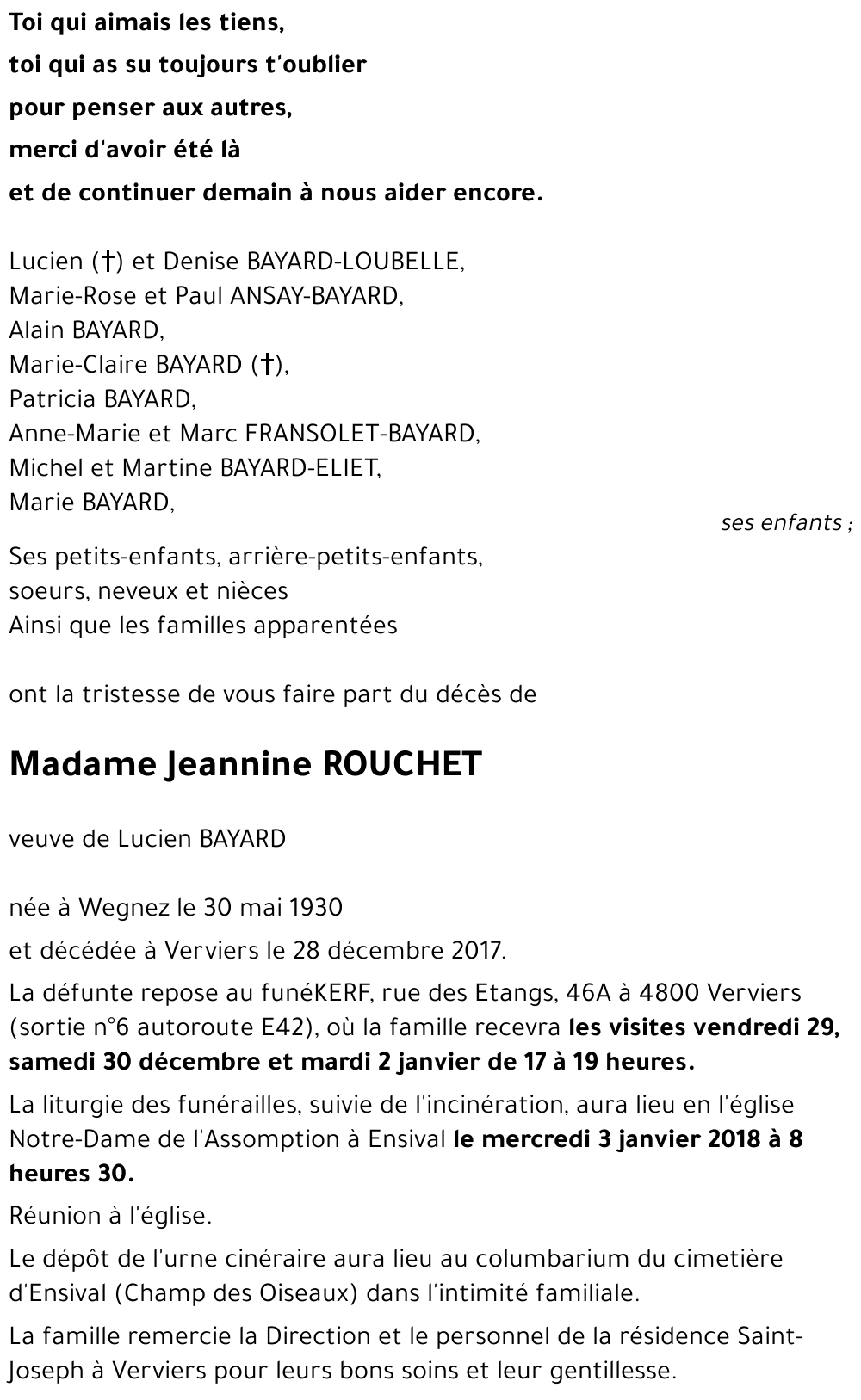 Jeannine ROUCHET